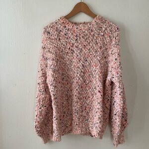 Cozy Pink Speckled Women's Sweater